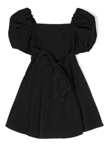 MSGM Kids robe à détail de nœuds - Noir