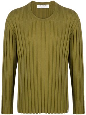 1017 ALYX 9SM pull en maille nervurée - Vert