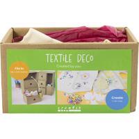 Creativ Company Mijn knutselstation textieldecoratie, diverse kleuren, 1 doos