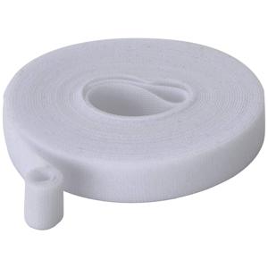 TRU COMPONENTS T24CA064 Klittenband Om te bundelen Haak- en lusdeel (l x b) 5 m x 15 mm Wit 5 m