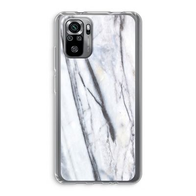 Gestreepte marmer: Xiaomi Redmi Note 10S Transparant Hoesje