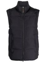 Canali gilet matelassé à fermeture zippée - Bleu