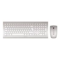 CHERRY DW 8000 toetsenbord Inclusief muis RF Draadloos QWERTY Amerikaans Engels Zilver, Wit