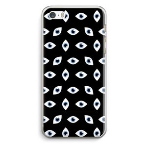 Eyes pattern: iPhone 5 / 5S / SE Transparant Hoesje
