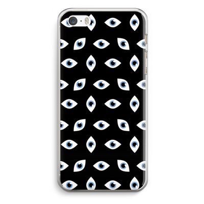 Eyes pattern: iPhone 5 / 5S / SE Transparant Hoesje