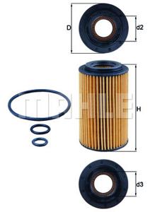 Oliefilter KNECHT, Diameter (mm)64,3mm, u.a. für Land Rover, Mercedes-Benz, Jeep, Infiniti, Dodge