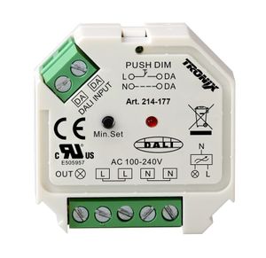 Dali dimmer 1 kanaal 230V voor triac dimbare led lampen max 200W 214-177