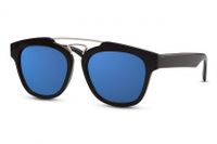 CWI zonnebril unisex wayfarer cat.3 zwart/blauw (CWI1485) - thumbnail