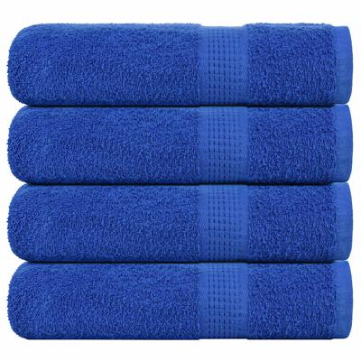 VidaXL Badhanddoeken 4 st 100x150 cm 360 g/m² 100% katoen blauw