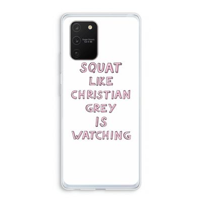 Christian Grey: Samsung Galaxy S10 Lite Transparant Hoesje