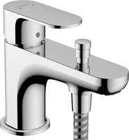 Hansgrohe Rebris S ééngreeps bad- en douchemengkraan Monotrou met 2 doorstroomhoeveelheden, chroom