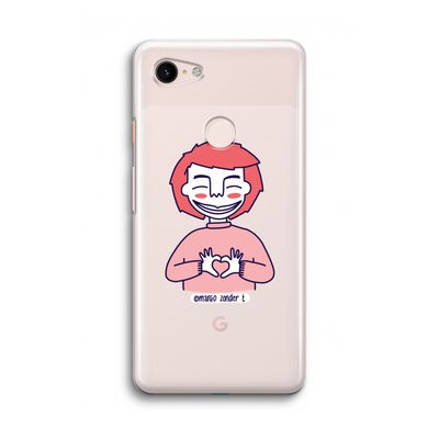 Hartje: Google Pixel 3 Transparant Hoesje