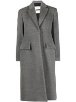 Jil Sander manteau en laine vierge à simple boutonnage - Gris - thumbnail