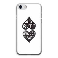 Big butt bigger heart: iPhone 8 Transparant Hoesje