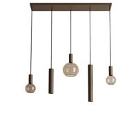 Hanglamp Riva recht kort platinum