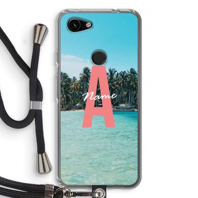 Pacific Dream: Pixel 3a Transparant Hoesje met koord