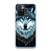 Darkness Wolf: Xiaomi Redmi 10 Transparant Hoesje