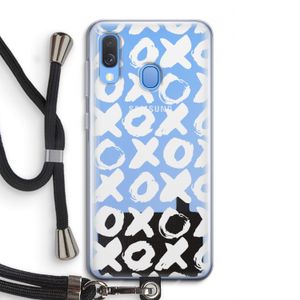 XOXO: Samsung Galaxy A40 Transparant Hoesje met koord