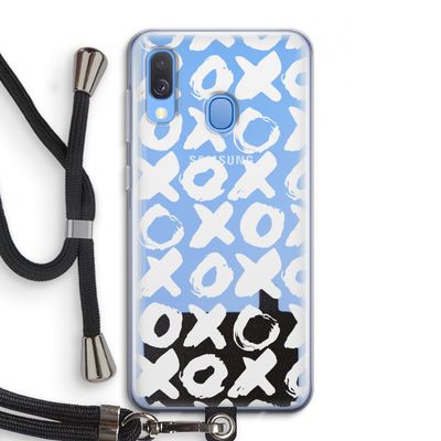 XOXO: Samsung Galaxy A40 Transparant Hoesje met koord