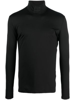 VTMNTS pull col roulé à patch logo - Noir