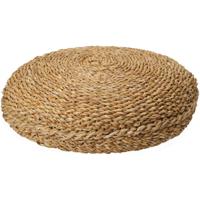 Home & Styling Vloerkussen Ibiza - naturel - jute/katoen - 40 x 15 cm - Extra dik grond zitkussen