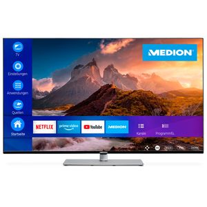 MEDION LIFE® X14309 QLED Smart-TV | 108 cm (43 inch) Ultra HD Display | HDR | Dolby Vision | Micro Dimming | MEMC | PVR ready | Netflix | Amazon Prime Video | Bluetooth | DTS HD | Dolby Atmos | HD Triple Tuner | CI+