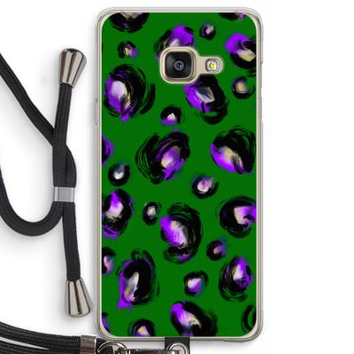 Green Cheetah: Samsung Galaxy A3 (2016) Transparant Hoesje met koord