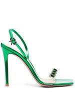 Gianvito Rossi sandales Ribbon Candy 105 mm - Vert - thumbnail