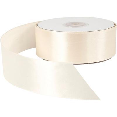 Creativ Company Satijnlint, b: 38 mm, crème, 50 m/ 1 rol