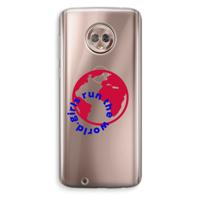 Run The World: Motorola Moto G6 Transparant Hoesje - thumbnail