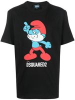 DSQUARED2 t-shirt en coton à imprimé graphique - Noir