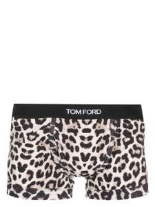 TOM FORD boxer en coton stretch à imprimé - Tons neutres