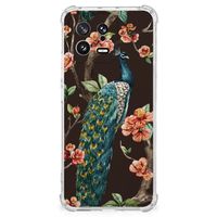 Xiaomi 13 Case Anti-shock Pauw met Bloemen - thumbnail