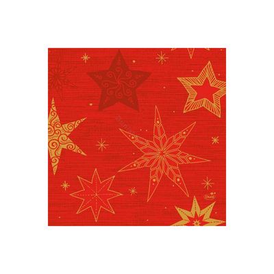 Servet l33b33cm stories red 20st - Duni