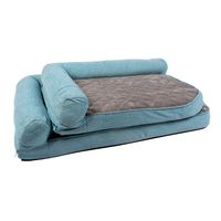 Duvo+ foam bed tweed sky blauw/zwart S - 80x60x20cm