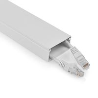 Kabelmanagement | Buis | 1.10 m | 1 Stuks | Maximale kabeldikte: 25 mm | Aluminium | Wit - thumbnail