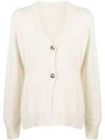 Helmut Lang cardigan à col v - Blanc - thumbnail