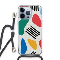 Illustratieve pop 1: iPhone 13 Pro Transparant Hoesje met koord