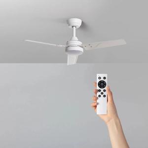 Plafondventilator wit rond led design 105 cm