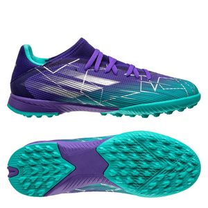 adidas X Speedflow .3 TF Champions Code - Paars/Zilver/Turquoise Kinderen