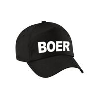 Boer verkleed petje - zwart - voor volwassenen