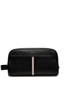 Bally logo-print leather wallet - Noir