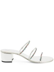 Giuseppe Zanotti mules Dark Colorful 40 mm - Argent