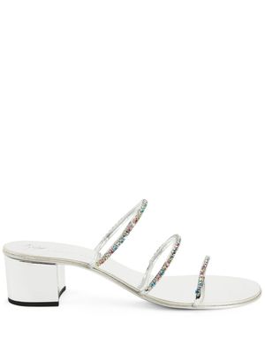 Giuseppe Zanotti sandales Dark Colorful 40 mm - Argent