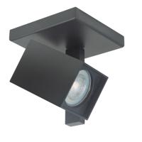 Highlight Vierkante opbouwspotOslo zwart enkel - S7306.01