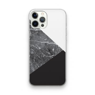 Combinatie marmer: iPhone 12 Pro Transparant Hoesje
