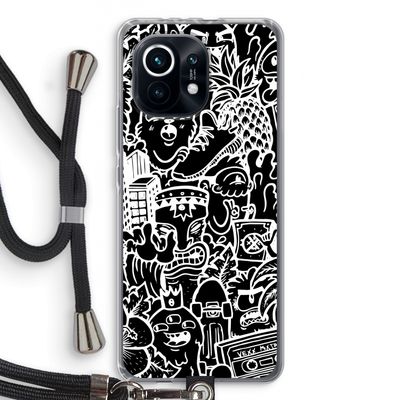 Vexx Black Mixtape: Xiaomi Mi 11 Transparant Hoesje met koord