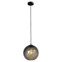 Masterlight Zwarte glazen hanglamp Baloton Ø 30cm 2340-05-05-30