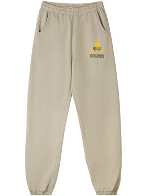 Sporty & Rich pantalon de jogging Country Club en coton - Gris