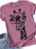 Giraffe Casual Short Sleeve T-T-shirt - thumbnail